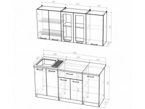 Кухонный гарнитур Алина стандарт 1600 мм в Каслях - kasli.mebel74.com | фото 5