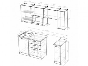 Кухонный гарнитур Алина ультра 2000 мм в Каслях - kasli.mebel74.com | фото 5