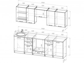 Кухонный гарнитур Антика базис 2400 мм в Каслях - kasli.mebel74.com | фото 3