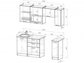 Кухонный гарнитур Антика ультра 2000 мм в Каслях - kasli.mebel74.com | фото 6