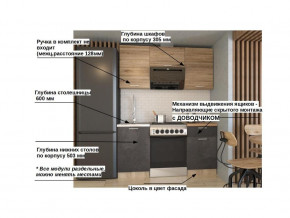 Кухонный гарнитур арт 13 Лофт 1600 мм в Каслях - kasli.mebel74.com | фото 2