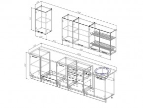 Кухонный гарнитур Дели 2800 в Каслях - kasli.mebel74.com | фото 2