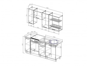 Кухонный гарнитур Жемчуг 1800 в Каслях - kasli.mebel74.com | фото 3