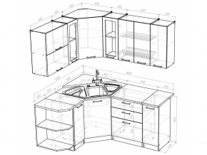 Кухонный гарнитур Кира оптима 1500х1800 мм в Каслях - kasli.mebel74.com | фото 5