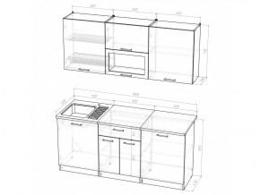 Кухонный гарнитур Лариса макси 1 1800 мм в Каслях - kasli.mebel74.com | фото 5