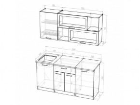 Кухонный гарнитур Лариса стандарт 1 1600 мм в Каслях - kasli.mebel74.com | фото 5