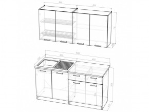 Кухонный гарнитур Лариса стандарт 2 1600 мм в Каслях - kasli.mebel74.com | фото 6