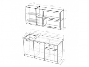 Кухонный гарнитур Лариса стандарт 3 1600 мм в Каслях - kasli.mebel74.com | фото 5