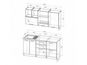 Кухонный гарнитур Лариса стандарт 4 1600 мм в Каслях - kasli.mebel74.com | фото 5