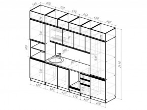 Кухонный гарнитур Лоретта люкс 3000 мм в Каслях - kasli.mebel74.com | фото 6