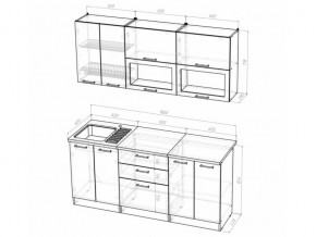 Кухонный гарнитур Лоретта макси 1800 мм в Каслях - kasli.mebel74.com | фото 6