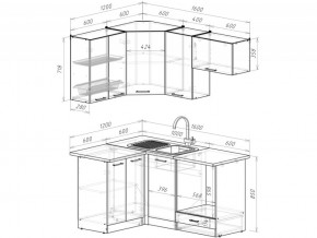 Кухонный гарнитур Лотос мега прайм 1200х1600 мм в Каслях - kasli.mebel74.com | фото 6