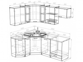 Кухонный гарнитур Лира мега оптима 2000х1500 мм в Каслях - kasli.mebel74.com | фото 4