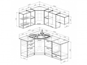 Кухонный гарнитур Надежда оптима 4 1400х2000 мм в Каслях - kasli.mebel74.com | фото 5