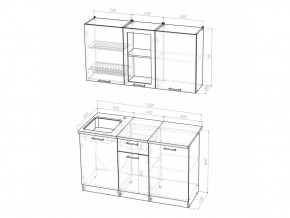 Кухонный гарнитур Ольга медиум 1 1400 мм в Каслях - kasli.mebel74.com | фото 5