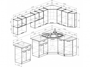 Кухонный гарнитур Ольга оптима 5 2700х1600 мм в Каслях - kasli.mebel74.com | фото 5