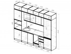 Кухонный гарнитур Паола люкс 3000 мм в Каслях - kasli.mebel74.com | фото 6