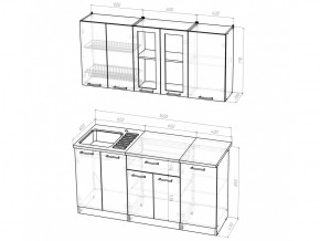 Кухонный гарнитур Светлана стандарт 1600 мм в Каслях - kasli.mebel74.com | фото 5