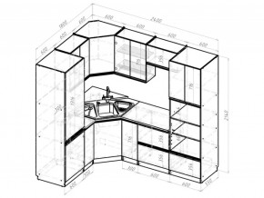 Кухонный гарнитур Сиена оптима 1800х2400 мм в Каслях - kasli.mebel74.com | фото 6