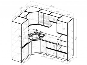 Кухонный гарнитур Симфония оптима 1800х2400 мм в Каслях - kasli.mebel74.com | фото 6