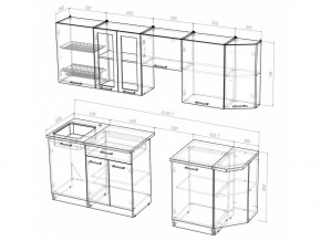 Кухонный гарнитур Симона базис 2400 мм в Каслях - kasli.mebel74.com | фото 3