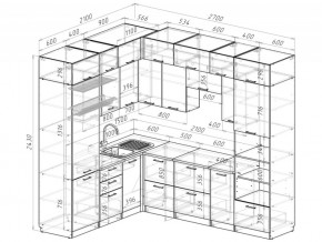 Кухонный гарнитур Терция гранд прайм 2100х2700 мм в Каслях - kasli.mebel74.com | фото 6