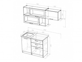 Кухонный гарнитур Яна экстра 1700 мм в Каслях - kasli.mebel74.com | фото 5