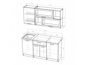 Кухонный гарнитур Яна стандарт 1600 мм в Каслях - kasli.mebel74.com | фото 5