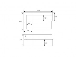 Кухонный уголок КУ 20 с коробом для хранения в Каслях - kasli.mebel74.com | фото 3