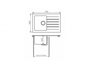 Мойка комбинированная Tolero twist TTS-760 Белый 923 в Каслях - kasli.mebel74.com | фото 2