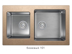 Мойка комбинированная Tolero twist TTS-840 Бежевый 101 в Каслях - kasli.mebel74.com | фото