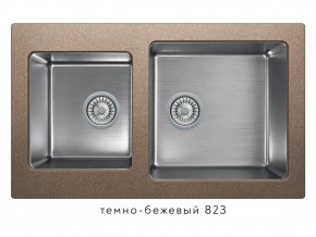 Мойка комбинированная Tolero twist TTS-840 Темно-бежевый 823 в Каслях - kasli.mebel74.com | фото 1