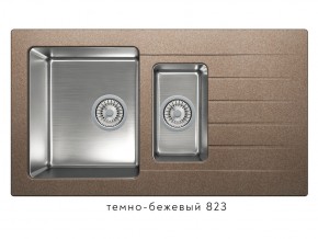 Мойка комбинированная Tolero twist TTS-890 Темно-бежевый 823 в Каслях - kasli.mebel74.com | фото