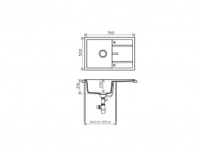 Мойка кварцевая Tolero R-112 Сафари 102 в Каслях - kasli.mebel74.com | фото 2