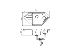 Мойка кварцевая Tolero R-114 Сафари 102 в Каслях - kasli.mebel74.com | фото 2