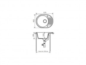 Мойка кварцевая Tolero R-122 Сафари 102 в Каслях - kasli.mebel74.com | фото 2