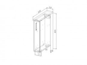 НМ 15 Модуль нижний 150 мм Без Столешницы в Каслях - kasli.mebel74.com | фото