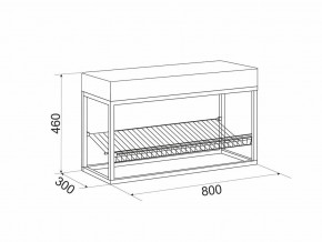 Обувница Крафт 1 в Каслях - kasli.mebel74.com | фото 2