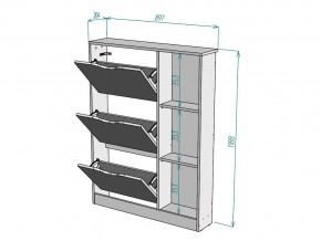 Обувница W108 в Каслях - kasli.mebel74.com | фото 3