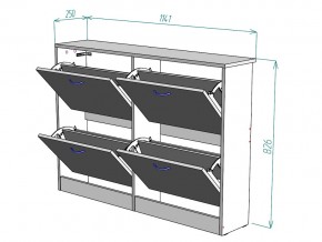 Обувница W11 в Каслях - kasli.mebel74.com | фото 3