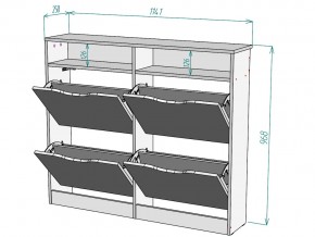 Обувница W16 в Каслях - kasli.mebel74.com | фото 3