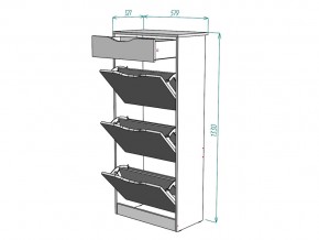 Обувница W24 в Каслях - kasli.mebel74.com | фото 3