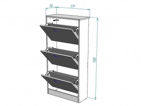 Обувница W7 в Каслях - kasli.mebel74.com | фото 3