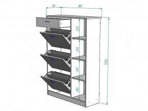 Обувница W80 в Каслях - kasli.mebel74.com | фото 3