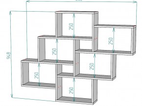 Полка S12 в Каслях - kasli.mebel74.com | фото 3