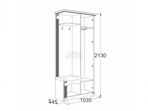 Прихожая Саша 16 в Каслях - kasli.mebel74.com | фото 2