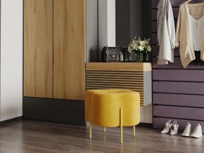 Пуф Кантри велюр ultra mustard в Каслях - kasli.mebel74.com | фото 2