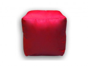 Пуф Куб мини красный в Каслях - kasli.mebel74.com | фото 1