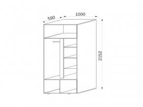 Шкаф 2-х дверный МДФ Некст в Каслях - kasli.mebel74.com | фото 2