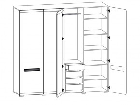 Шкаф 205-SZF2D2L/21/22 Ацтека белый в Каслях - kasli.mebel74.com | фото 2